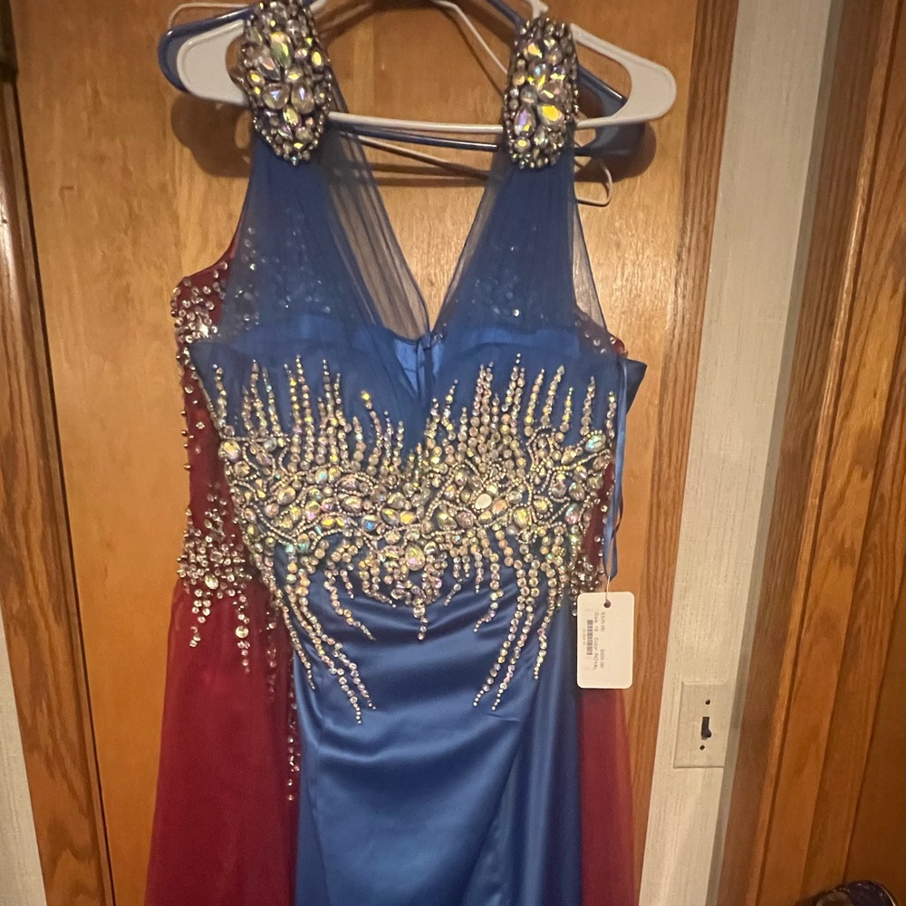 Blue Dress Zipper